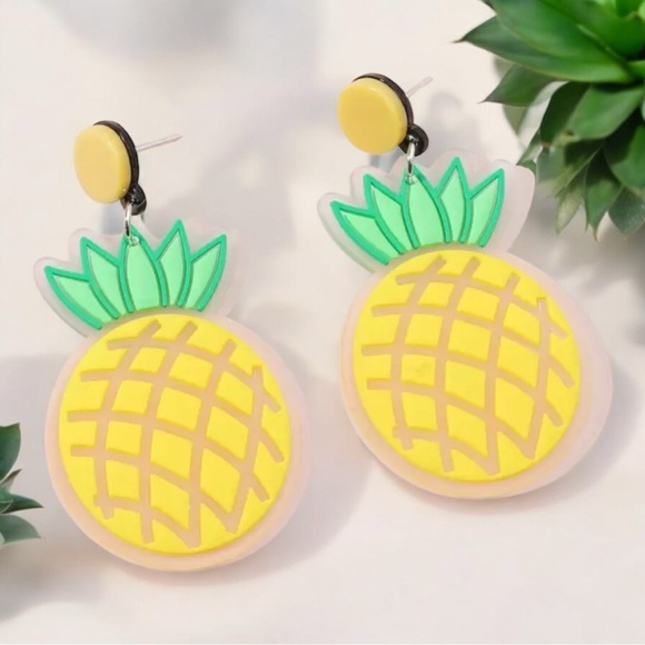 Pineapple Silicon Earrings - Picture 3 of 3